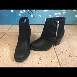 Black ankle boots